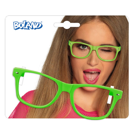 Lunettes de fête vert fluo