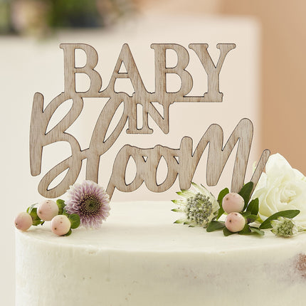 Décor de gâteau Baby In Bloom 19.5cm