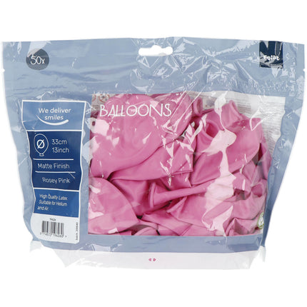 Ballons roses Rosey Pink 33cm 50pcs