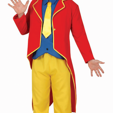 Costume de clown Rouge Bleu Jaune