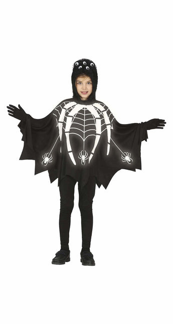 Costume d'Halloween d'araignée enfant phosphorescent