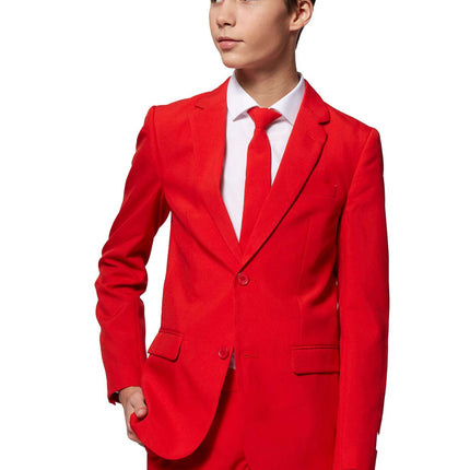 Costume rouge Garçon Ado OppoSuits