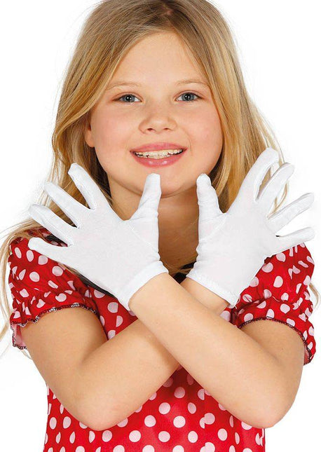 Gants blancs enfant 2pcs