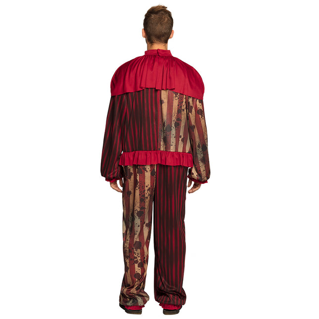 Costume de clown d'Halloween rouge