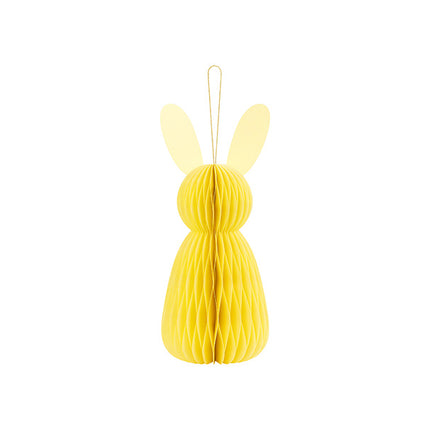 Lapin nid d'abeille jaune 30cm