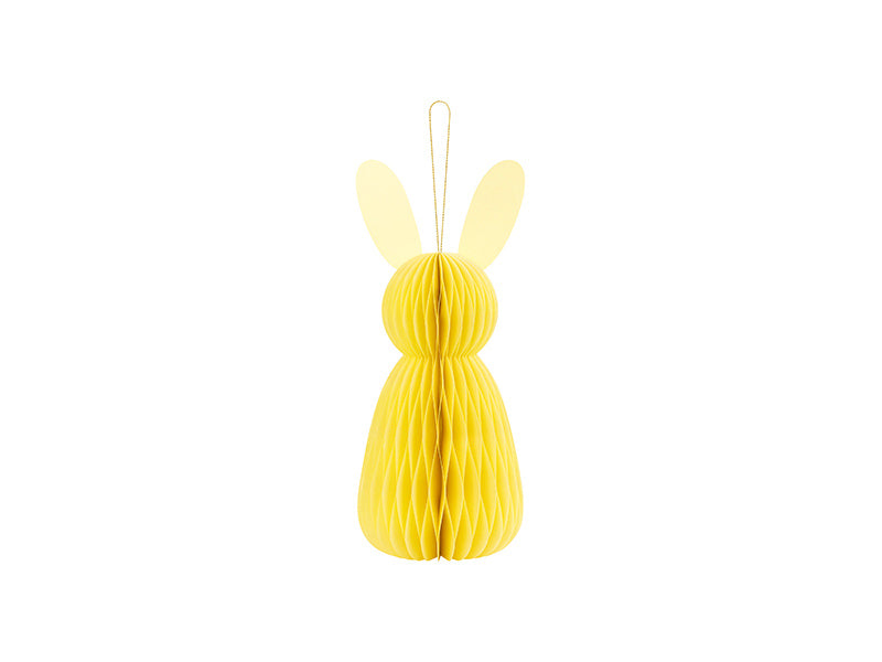 Lapin nid d'abeille jaune 30cm