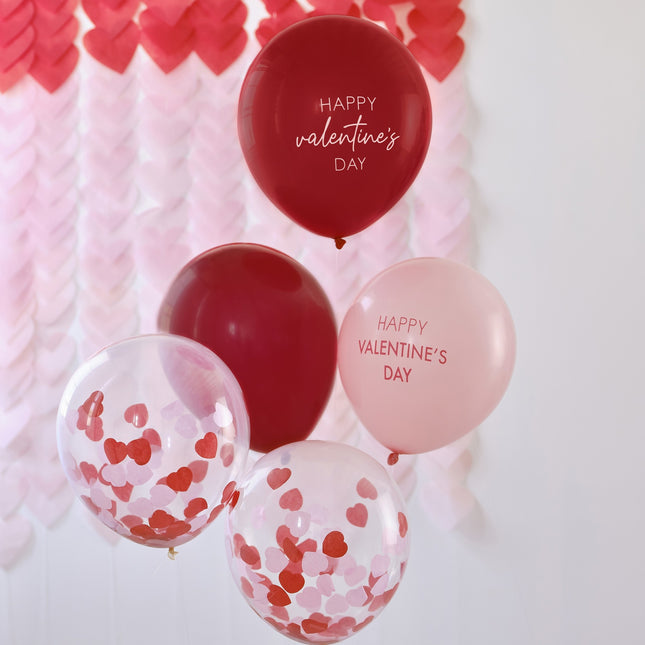 Jeu de ballons Happy Valentine's Day 30cm