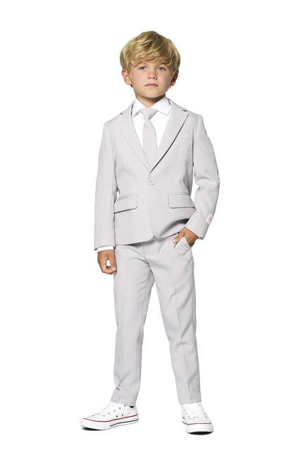 Garçon en costume gris OppoSuits