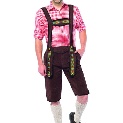 Lederhosen Lang Marron foncé