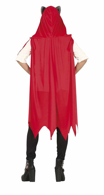 Costume d'Halloween du Chaperon Rouge Dames Rouge