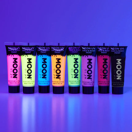 Moon Glow Pastel Neon UV Face Paint Bleu Pastel 12ml