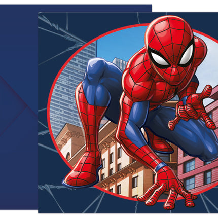 Invitations Spiderman 6pcs