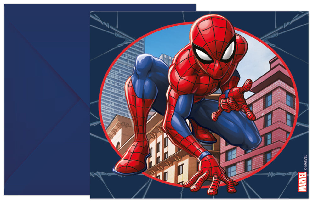 Invitations Spiderman 6pcs