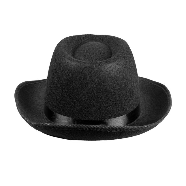 Chapeau noir enfant gangster