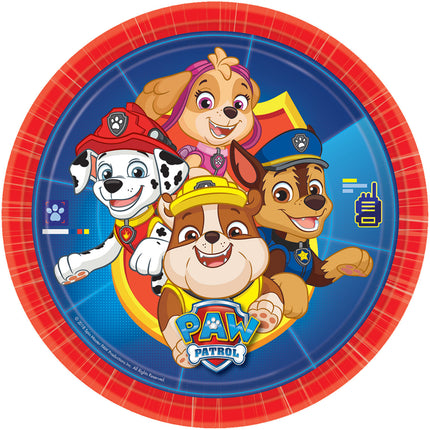 Assiettes Paw Patrol 22.8cm 8pcs