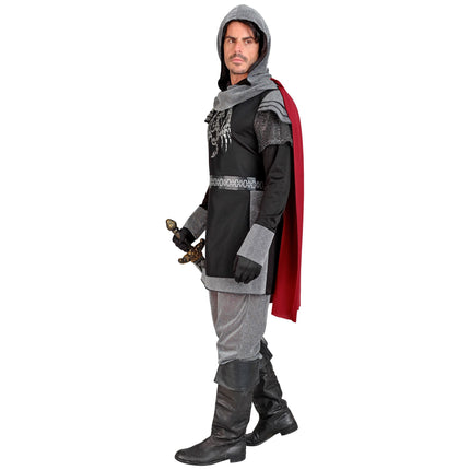 Costume de chevalier Gris Rouge Hommes