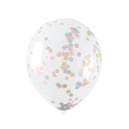 Ballons Confetti Étoiles 40cm 5pcs