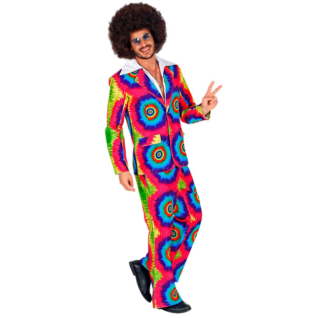 Disco 70S Costume Coloured Men's Groovy