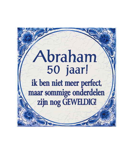 Carreau bleu Delft Abraham 14.5cm