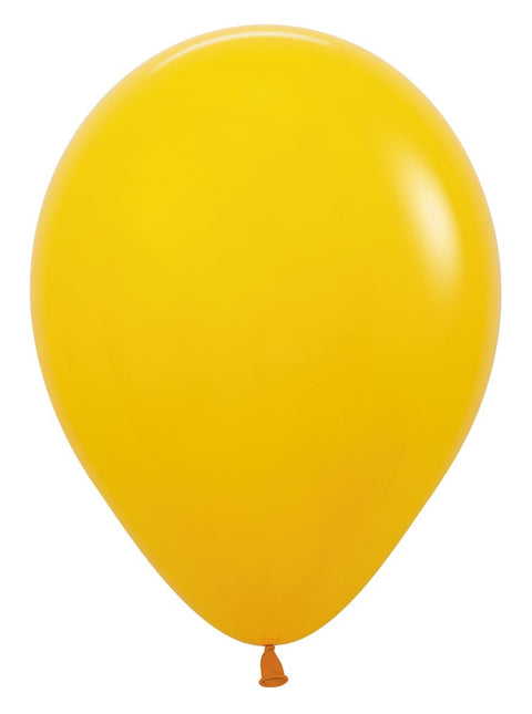 Ballons de baudruche jaune miel 30cm 12pcs