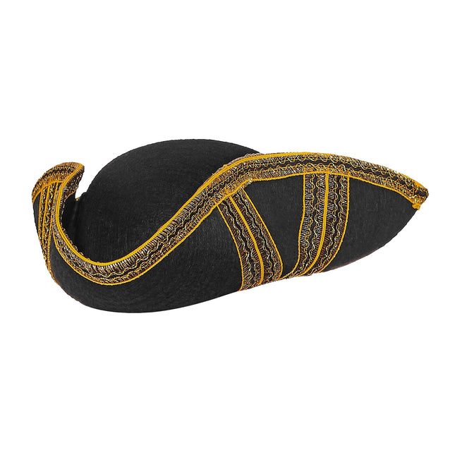 Chapeau noir Tricorne