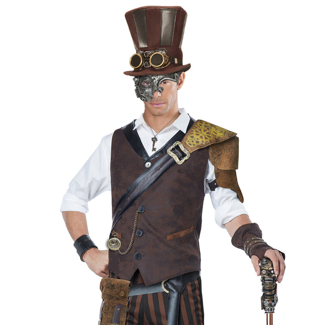 Masque Steampunk Argent