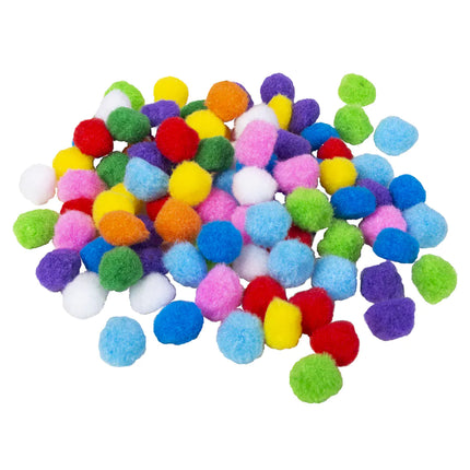 Pompons colorés 100pcs