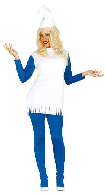 Costume de gnome bleu pour femme