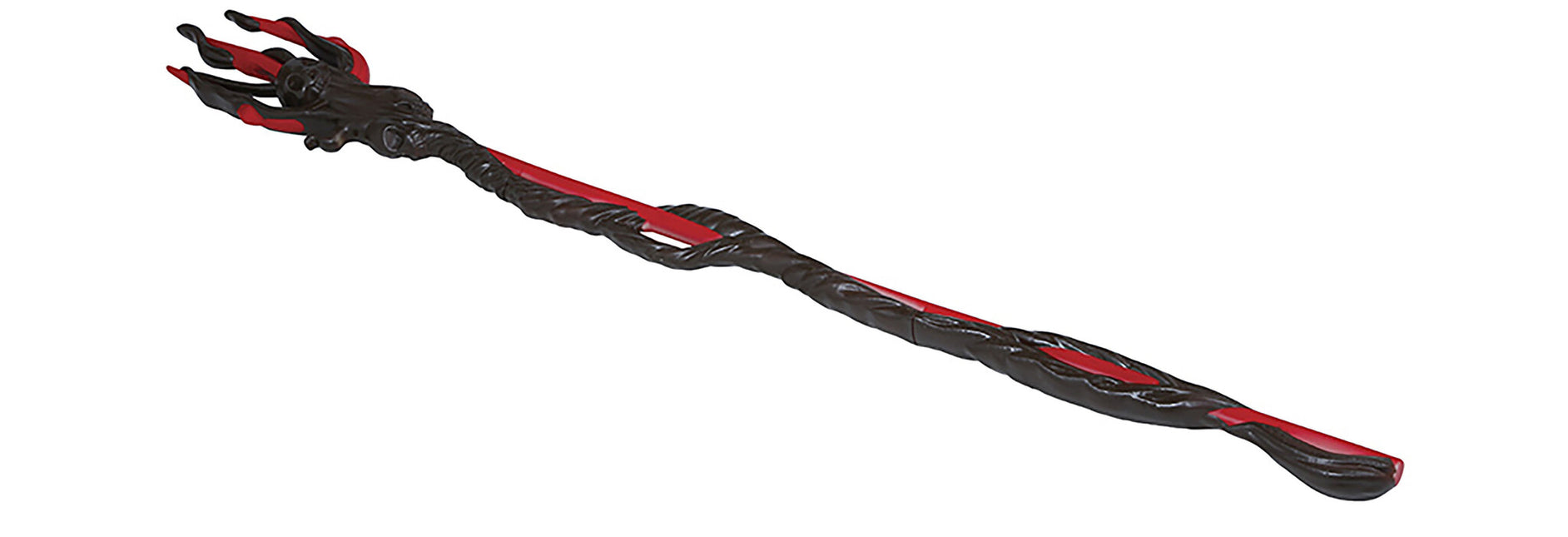 Trident d'Halloween noir et rouge 1,5 m