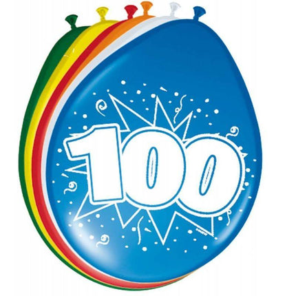 Ballons 100 ans 30cm 8pcs