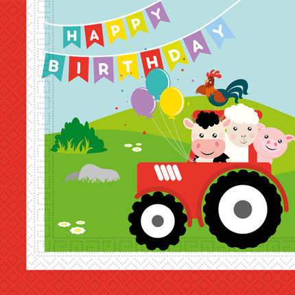 Serviettes de table Farmyard 33cm 20pcs