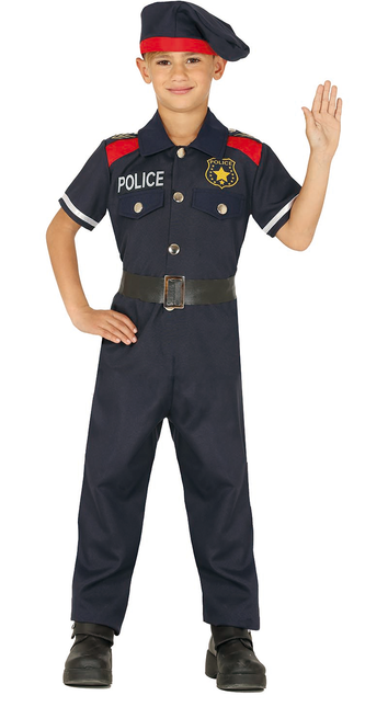 Costume de policier à manches courtes pour enfant