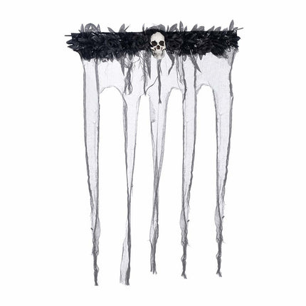 Rideau de porte Halloween Fleurs 1.2m