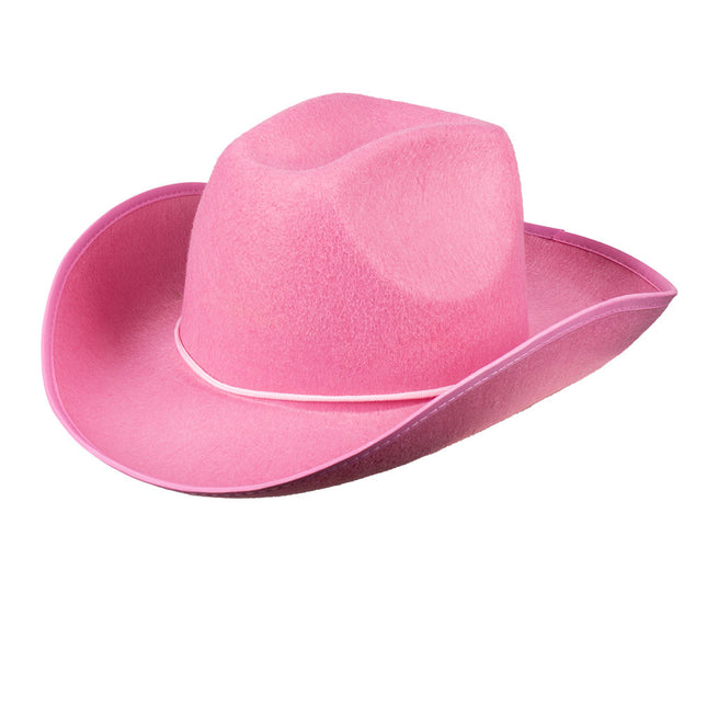 Chapeau de cow-boy rose