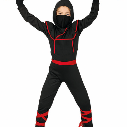 Combinaison Ninja Enfant Rouge Noir