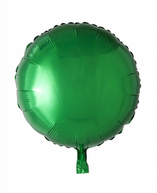 Ballon à hélium rond vert 46cm vide