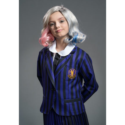 Costume mercredi Uniforme scolaire noir/violet enfant