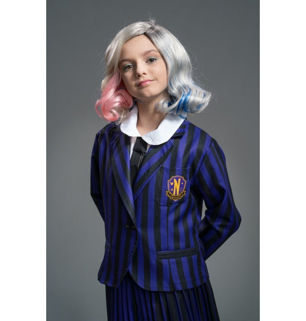 Costume mercredi Uniforme scolaire noir/violet enfant