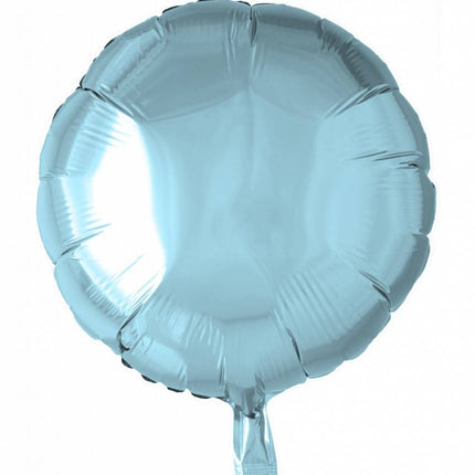 Ballon à hélium rond bleu clair 46cm vide