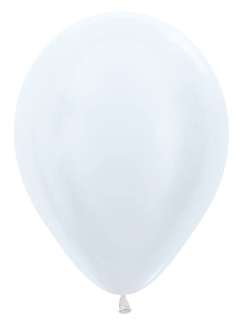 Ballons de baudruche blanc perle 30cm 50pcs