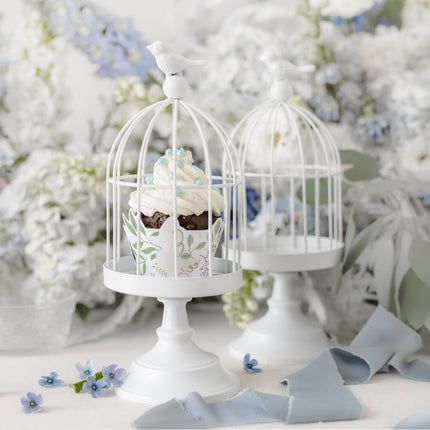 Décoration de table blanche Birdcage 27.5cm