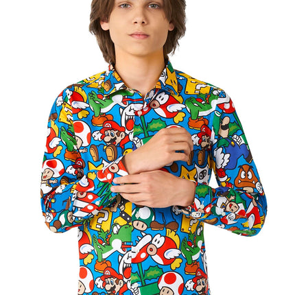 Chemise Super Mario Garçon Ado OppoSuits