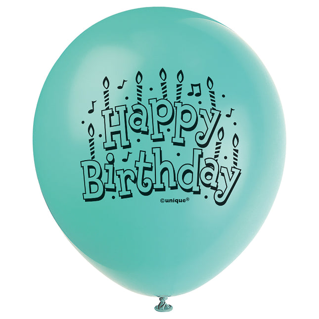 Bon anniversaire Ballons de baudruche bleu 23cm 15pcs