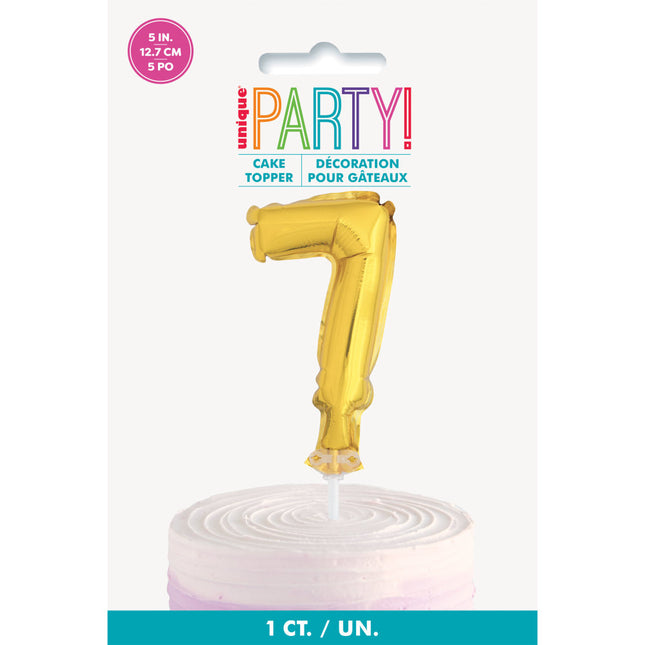 Cake topper Foil Balloon Figure 7 21cm