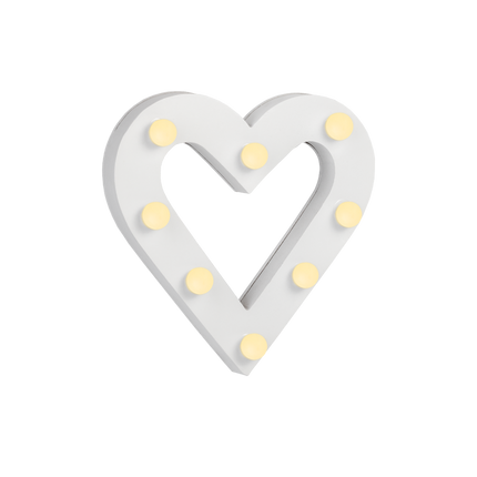 Coeur de lumière blanche