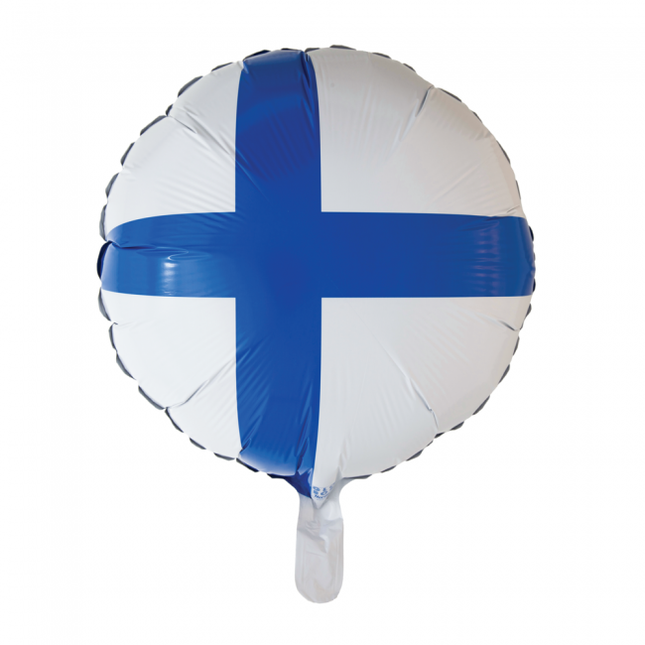 Ballon à l'hélium Drapeau Finlande 45cm vide