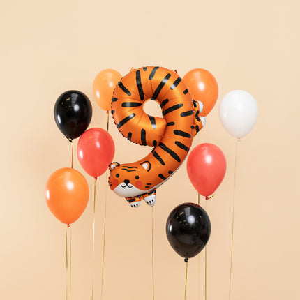 Ballon à l'hélium 9 ans Tigre vide 76cm