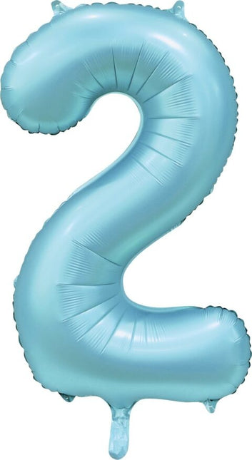 Ballon à figures bleu clair 2 ans Gloss 86cm