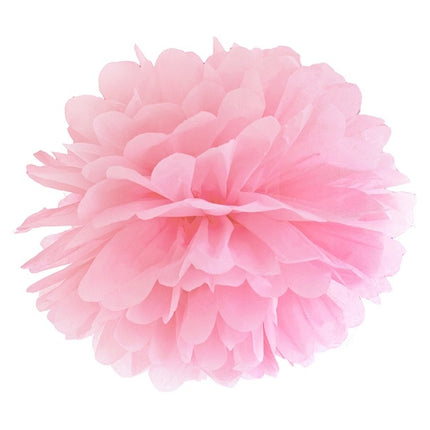 Pompon rose clair 25cm