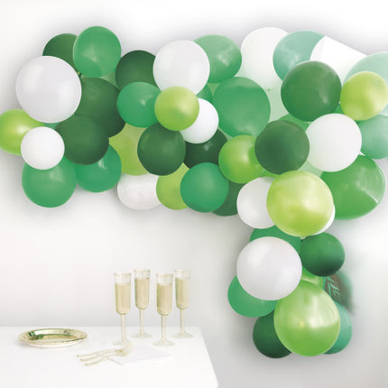 Arche de ballons fait maison Set vert 40 pièces